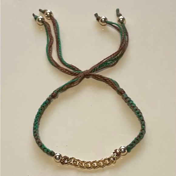 Norclar Jewelry - New Threaded and Gold Tone Chain Bracelet